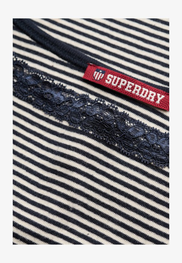 Superdry & Co Top - eclipse navy stripe