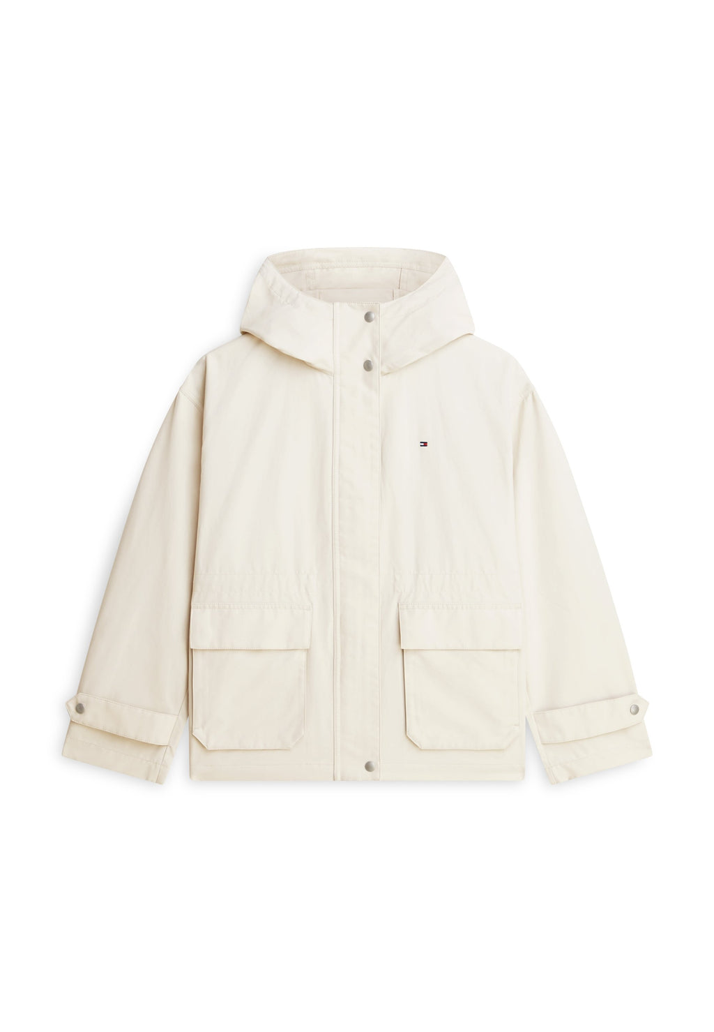 FLAP POCKET RELAXED SHORT PARKA Media 1
