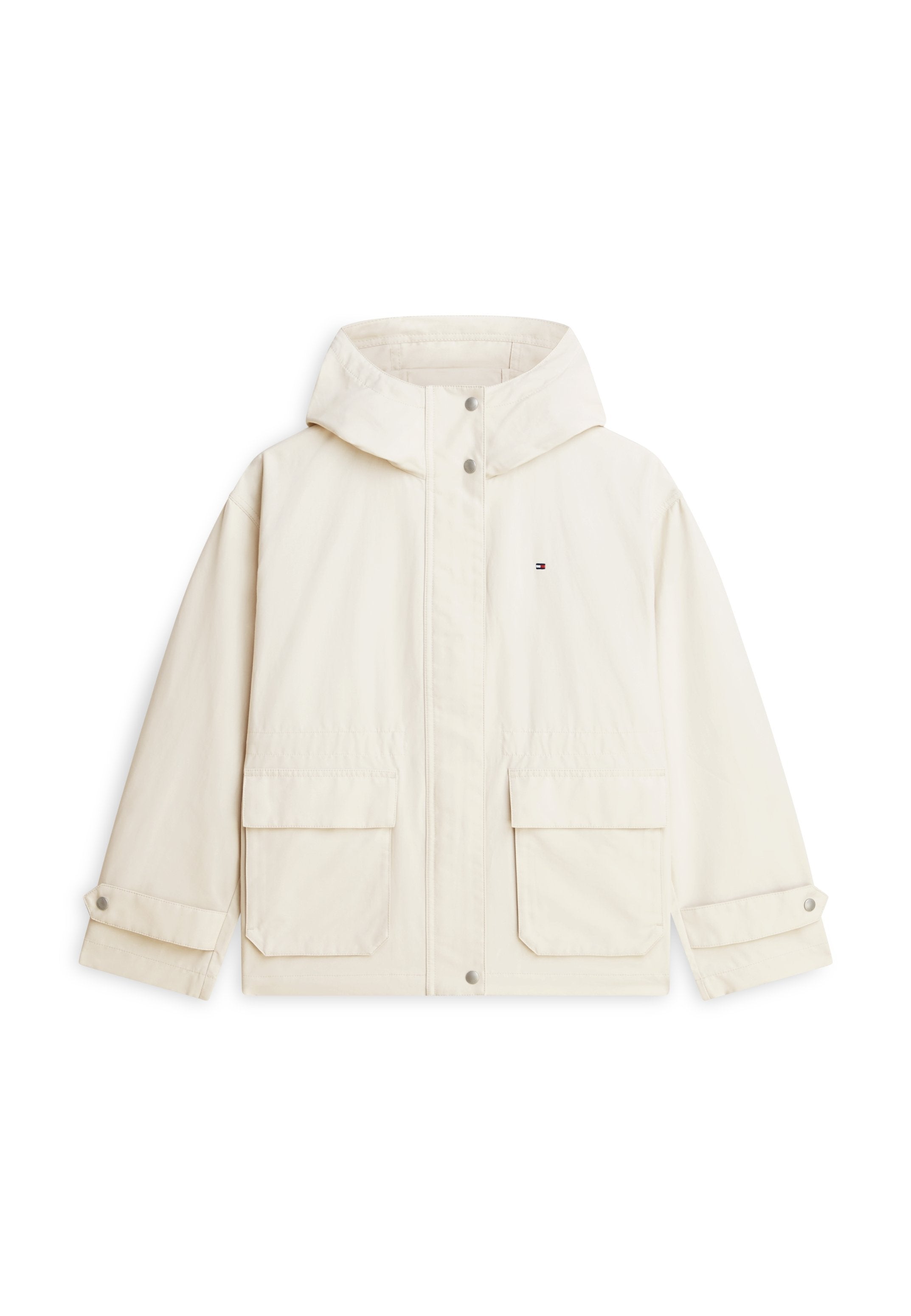 FLAP POCKET RELAXED SHORT PARKA Media 1