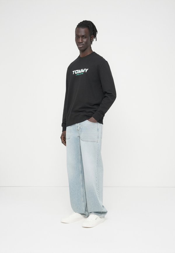 Tommy Jeans LOGO SUEDED TERRY CREW NECK SWEATSHIRT