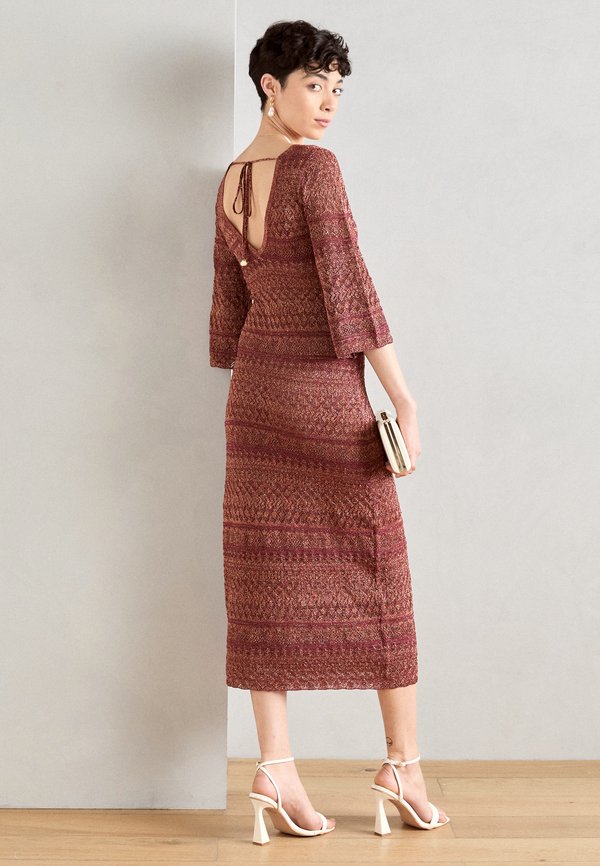 Scotch & Soda METALLIC POINTELLE DRESS