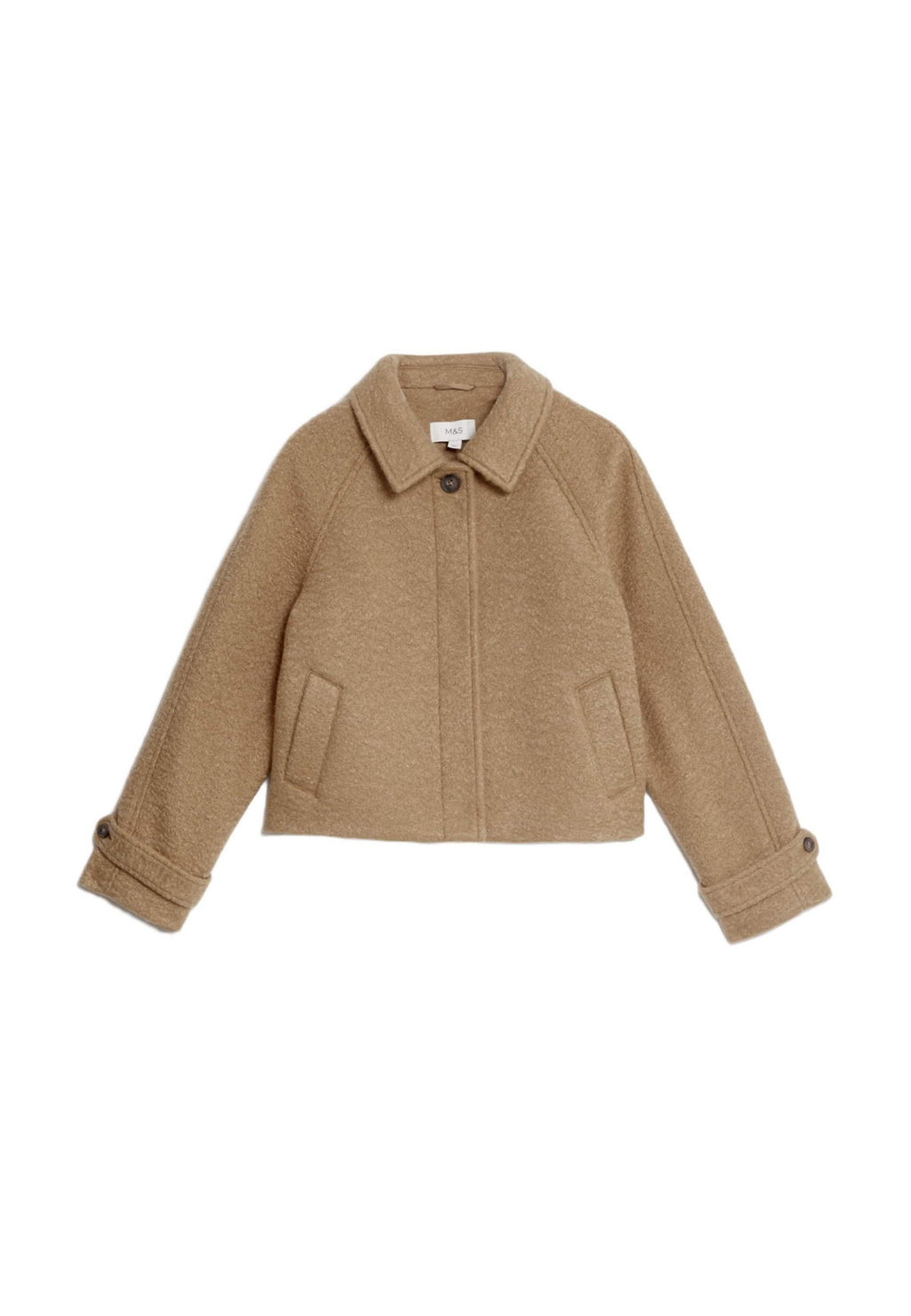 Marks & Spencer TEXTURED COLLARED SHORT COAT