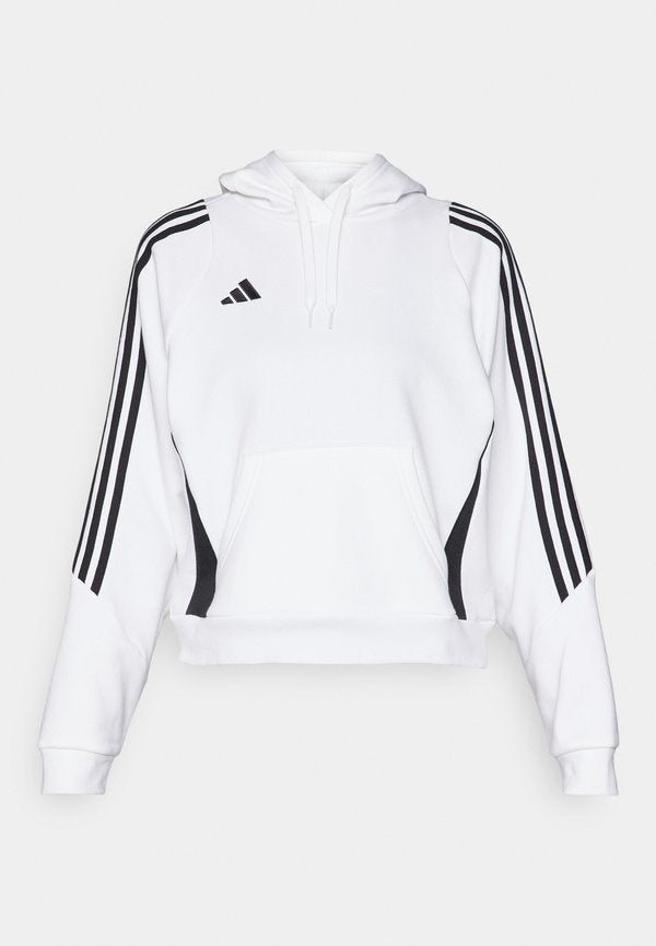 adidas Performance TIRO24 SWEAT HOODIE - Hoodie - white/black