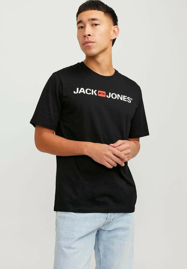 Jack & Jones RUNDHALS CORP 3 STÜCK - Print T-shirt - grau weiß schwarz