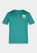 Under Armour BLUR LOGO - Sports T-shirt - rack green/fade green