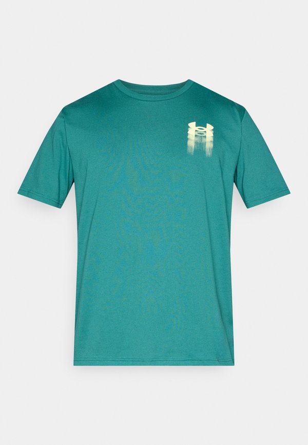 Under Armour BLUR LOGO - Sports T-shirt - rack green/fade green