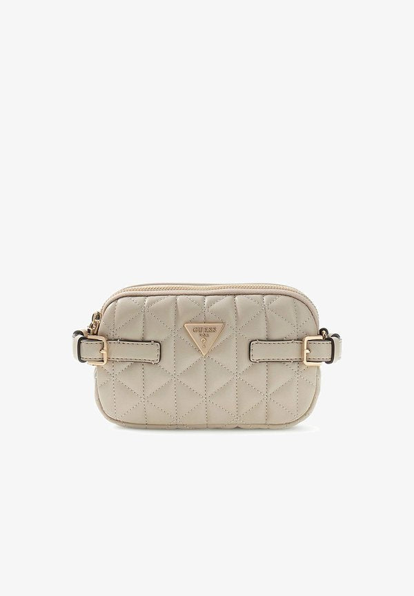 Guess PAISLEIGH MINI - Cross body bag - beige