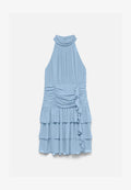 Vero Moda Layered VMSERENA Short - Day dress - cashmere blue