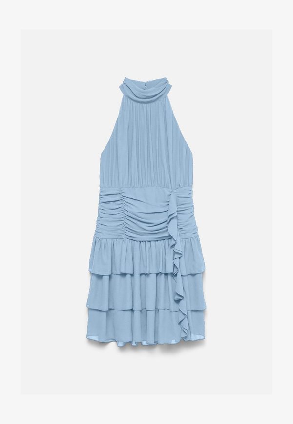 Vero Moda Layered VMSERENA Short - Day dress - cashmere blue