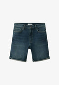 Mango Denim shorts - dark blue