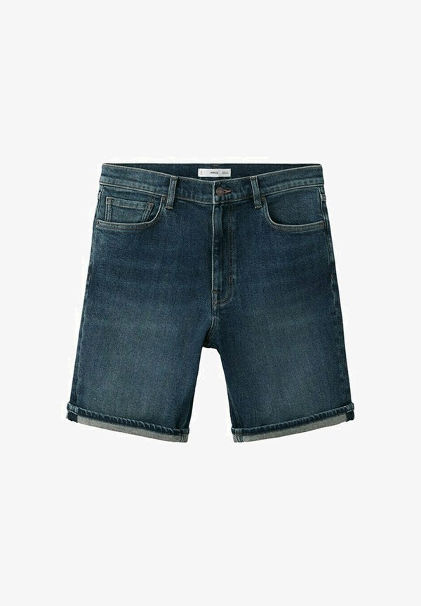 Mango Denim shorts - dark blue