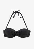 s.Oliver WIRE-BANDEAU - Bikini top - schwarz