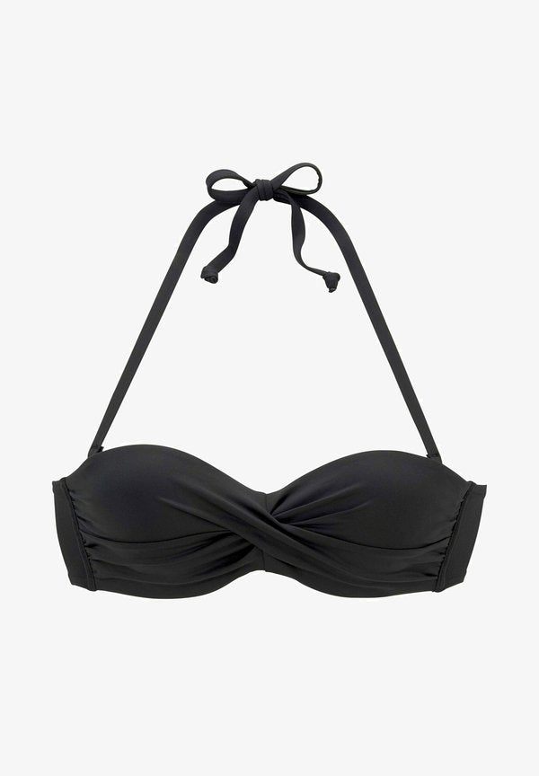 s.Oliver WIRE-BANDEAU - Bikini top - schwarz