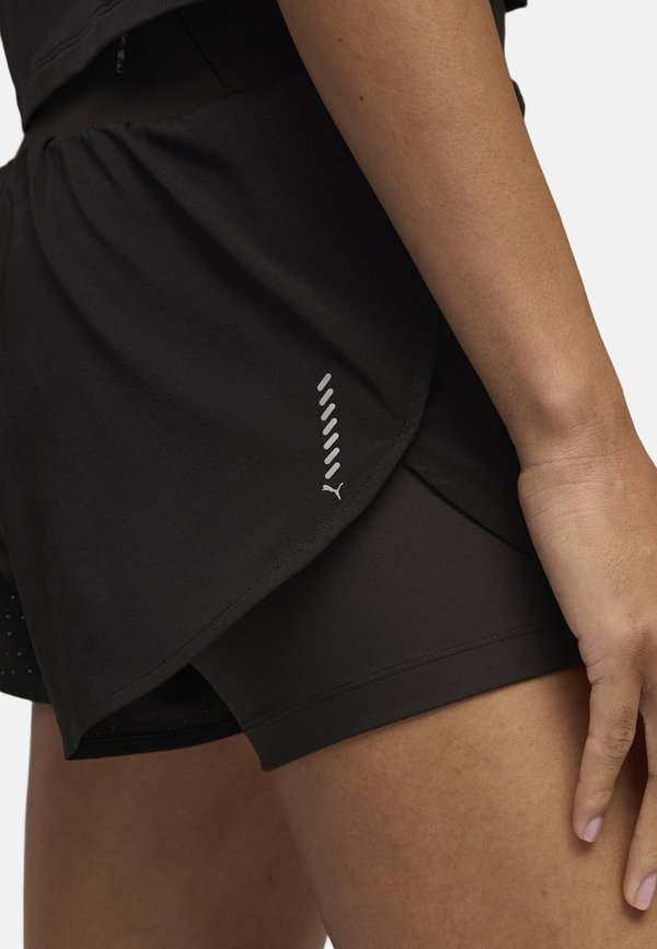 Puma DREAMRUN 2-IN-1 DRYCELL 3" LAUFSHORTS - Sports shorts - black