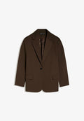 Bershka WITH BACK BUCKLE  - Blazer - dark brown