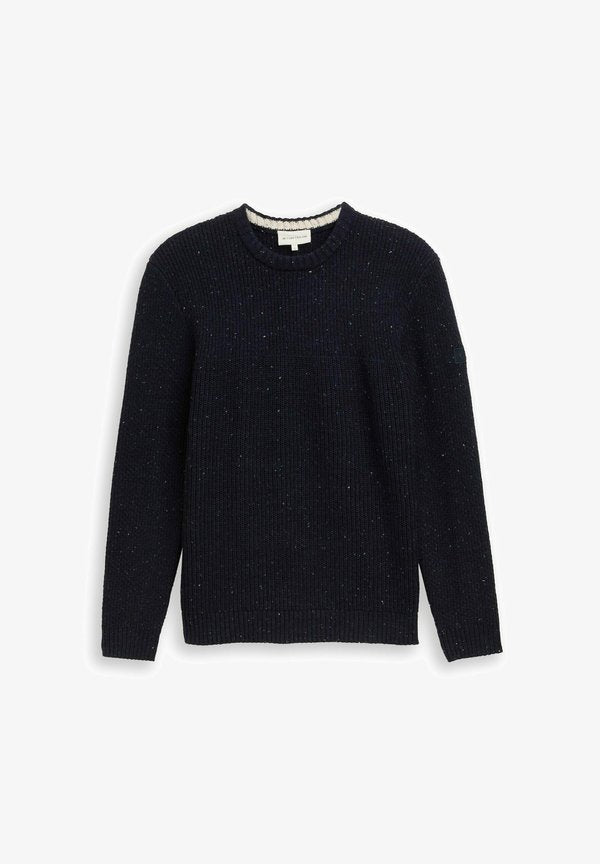 TOM TAILOR Jumper - navy melange multi neps