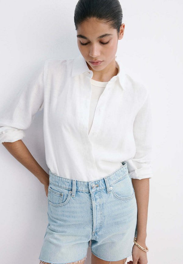 Mango ADULT - Denim shorts - light blue