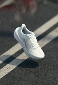 Nike Performance AIR ZOOM PEGASUS 42 - Road running shoes - white/metallic silver-coloured/wolf grey