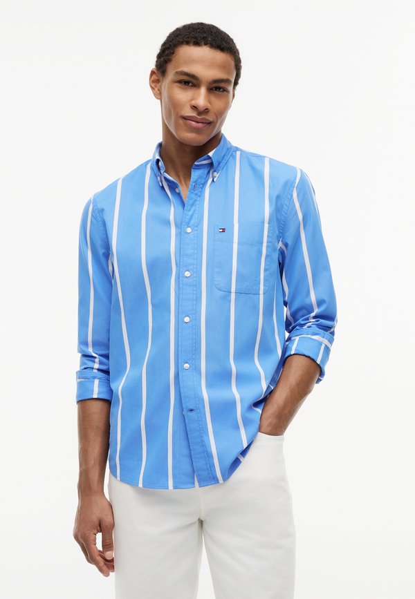Tommy Hilfiger SPACED STRIPE SHIRT SEASONAL PATTERN - Shirt - blue spell