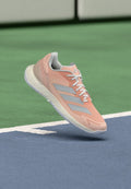 adidas Performance DEFIANT SPEED 2 - Multicourt tennis shoes - blush pink/silver-coloured metallic/footwear white
