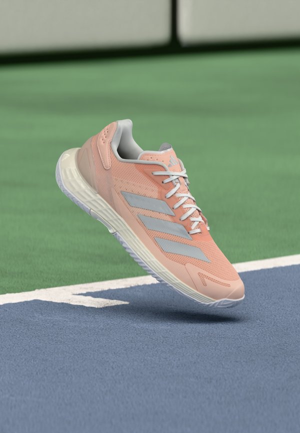 adidas Performance DEFIANT SPEED 2 - Multicourt tennis shoes - blush pink/silver-coloured metallic/footwear white