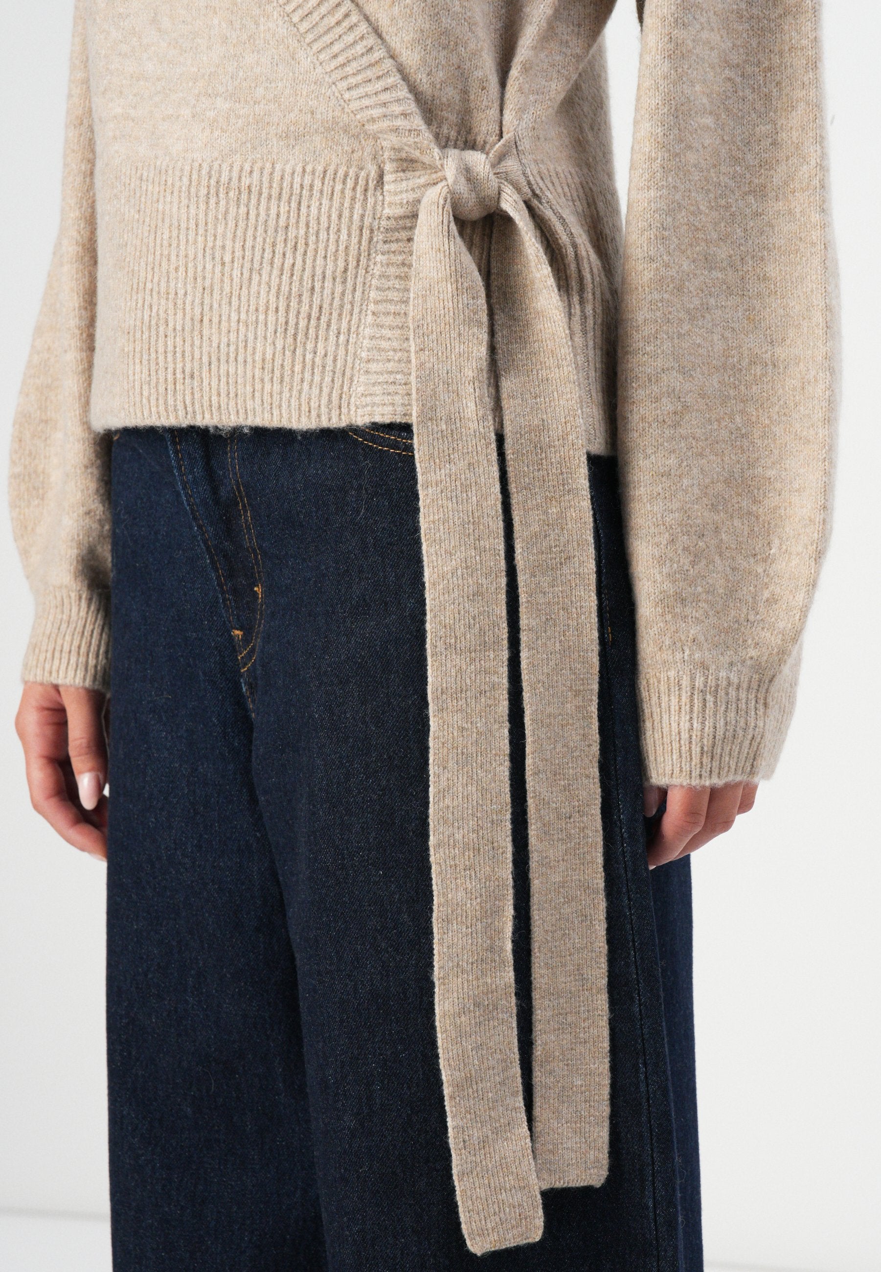 Pieces PCMALOU WRAP CARDIGAN