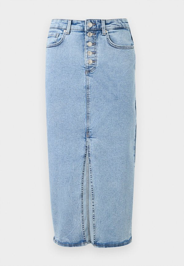 ONLY Denim ONLSILJA Denim Midi - Denim skirt - light blue denim