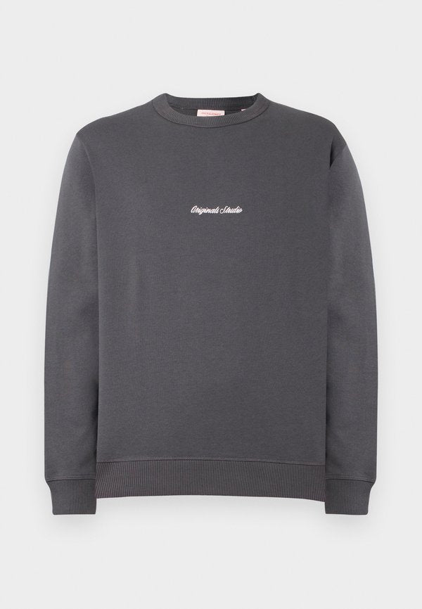 Jack & Jones JORNORREBRO EMB SWEAT CREW NOOS - Sweatshirt - asphalt