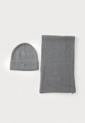 Tommy Hilfiger FLAG BEANIE & SCARF SET - Scarf - mid grey heather