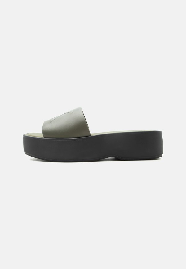 Calvin Klein Mules - deep lichen green