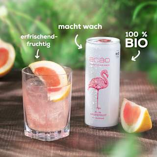 Erfrischungsgetränk, Pink Grapefruit mit Guarana acao