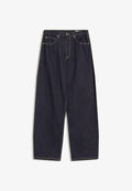 Bershka EMBROIDERED BARREL-LEG - Baggy Jeans - royal blue