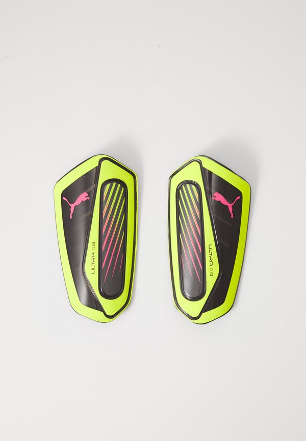 Puma ULTRA FLEX - Shin pads - yellow alert/aged silver