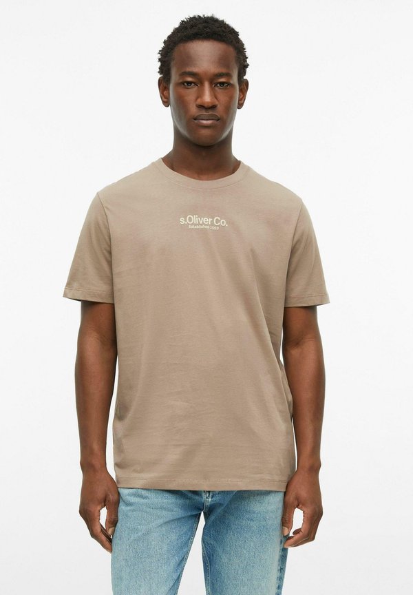 s.Oliver T-SHIRT - Print T-shirt - cognac