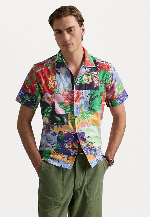 Polo Ralph Lauren CLASSIC FIT PATCHWORK PRINT OXFORD SHIRT