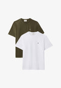 Calvin Klein Jeans CLASSIC MONOGRAM TEE 2 PACK - Basic T-shirt - bright white/olive night