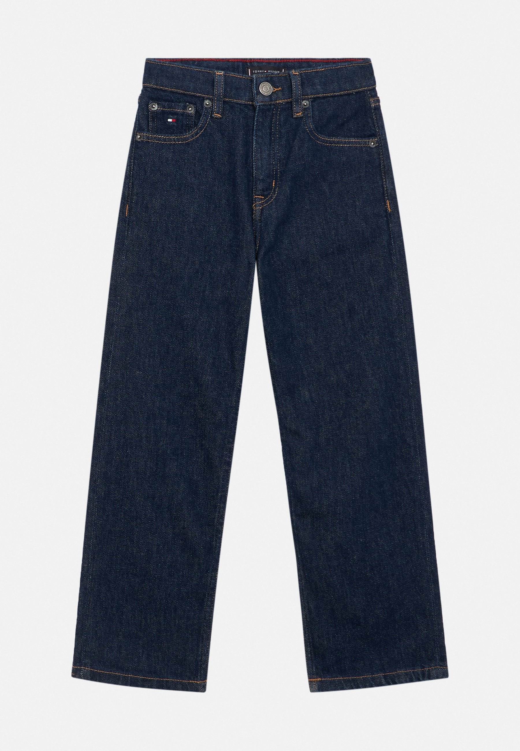 FLAG EMBROIDERY RELAXED JEANS Media 1