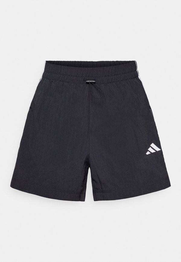 adidas Sportswear ESSENTIALS 3 STRIPES LIFESTYLE SHORTS - Sports shorts - black/white