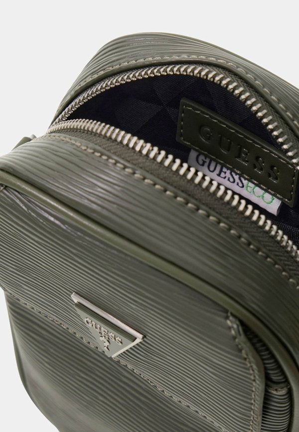 Guess MILANO LOGO UMHÄNGETASCHE TASCHE - Cross body bag - grün