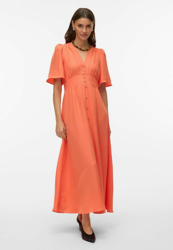 Vero Moda VMMELANEY Long - Maxi dress - firecracker