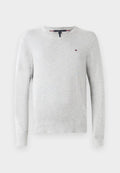 Tommy Hilfiger ESSENTIAL V NECK - Jumper - light grey heather