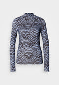 Scotch & Soda ALL OVER PRINTED MOCK NECK LONG SLEEVE