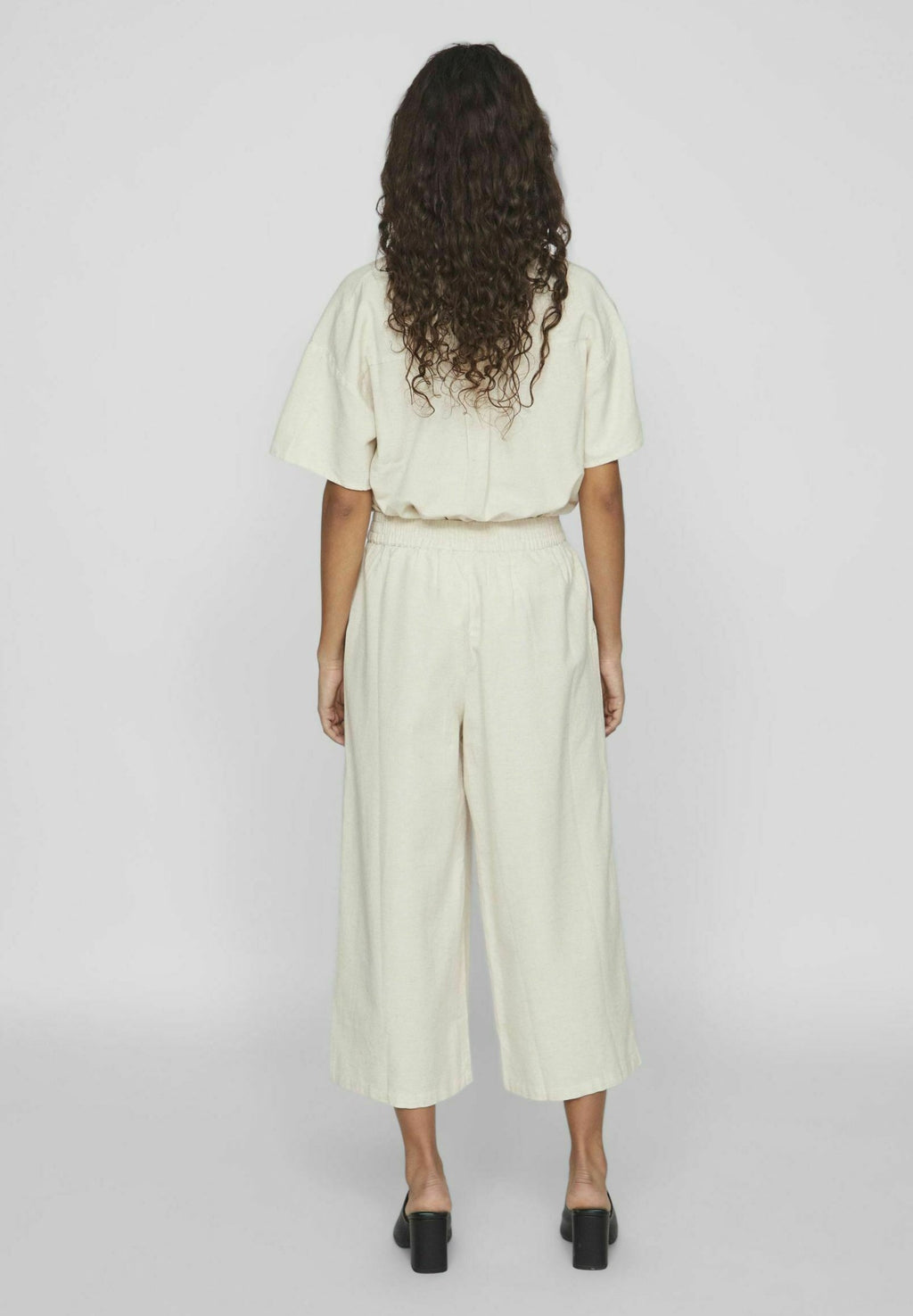 VILA Cropped high waist