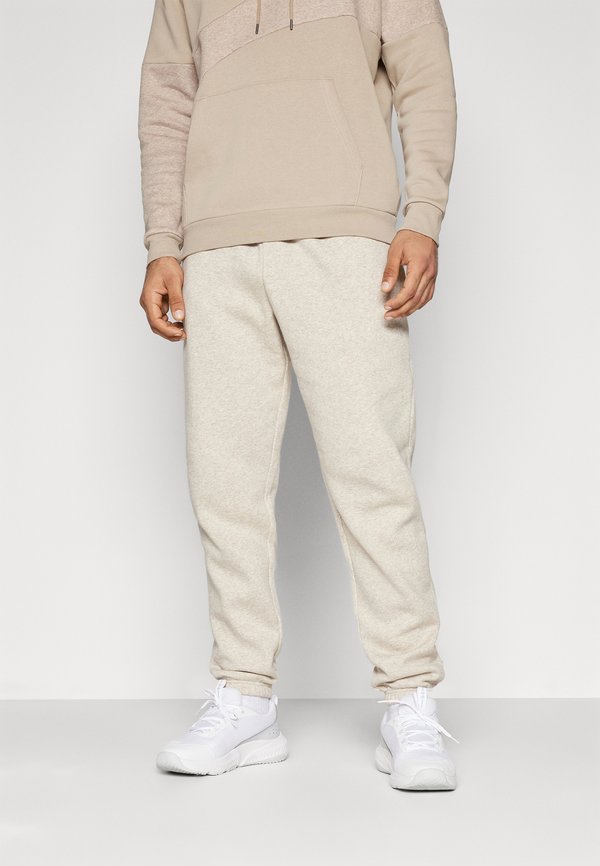 Under Armour ICON FLEECE - Tracksuit bottoms - timberwolf taupe light/timberwolf taupe