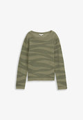 TOM TAILOR MIT STRUKTUR - Jumper - green wave knit design