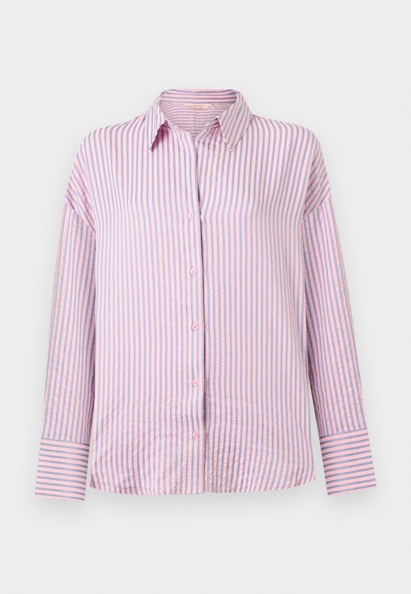 ONLY ONLOREGON BARI STRIPE SHIRT - Button-down blouse - romance rose/soft chambray