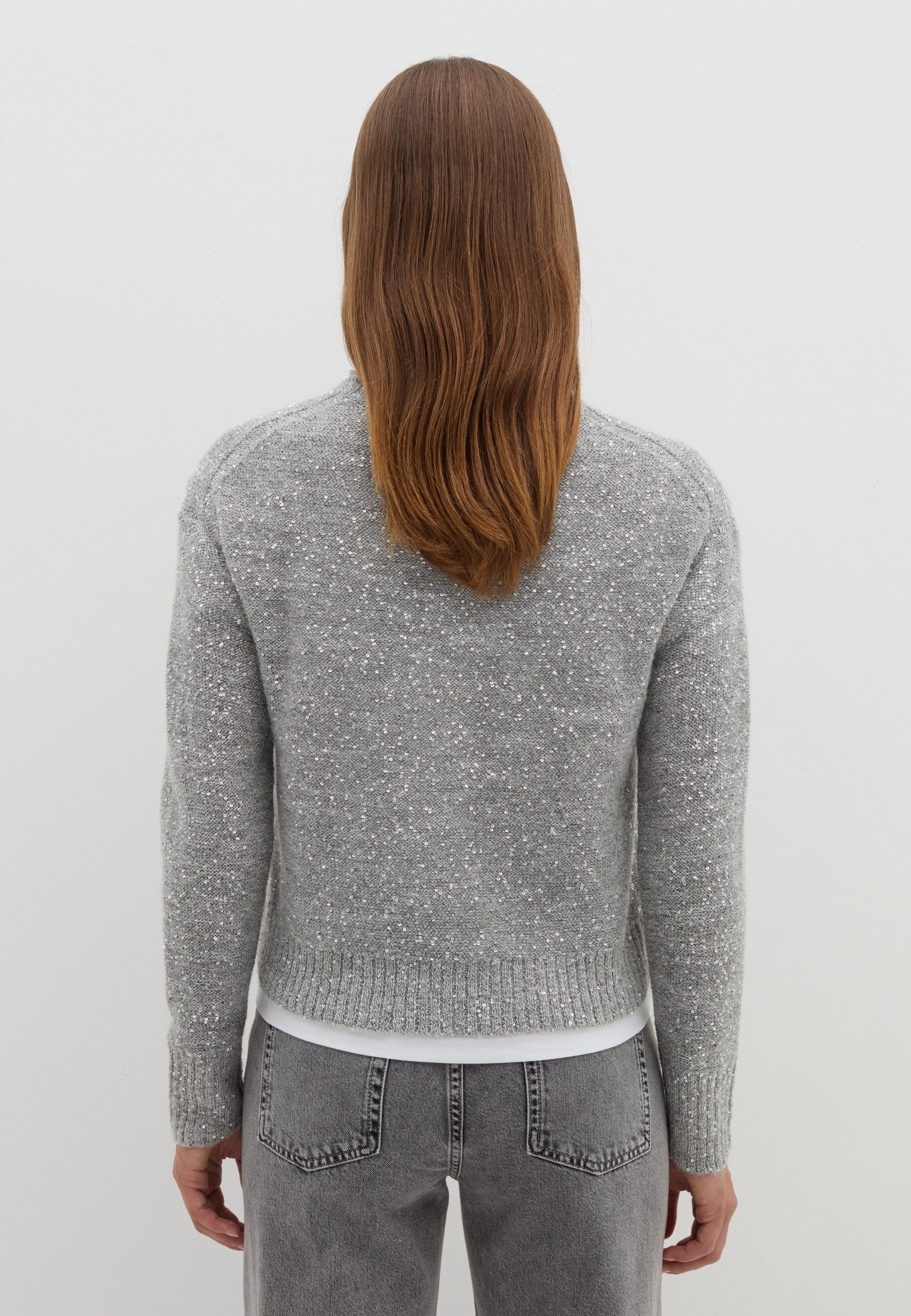 Stefanel MOHAIR WITH MICRO SEQUINS