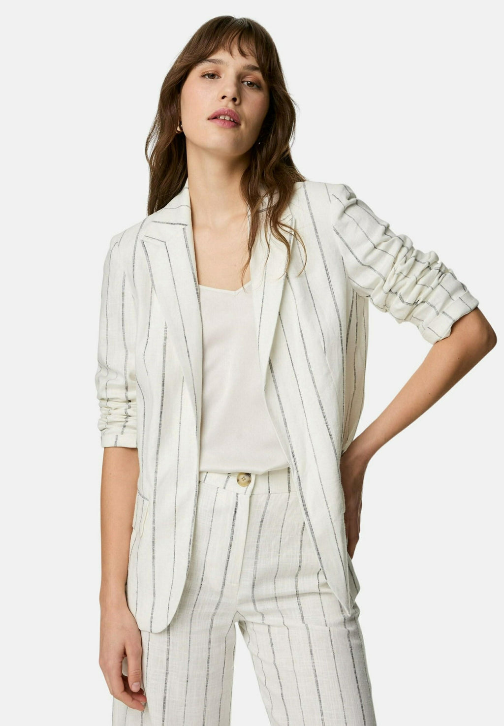 Marks & Spencer LINEN RICH STRIPED