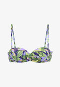s.Oliver Bikini top - grün-blau bedruckt