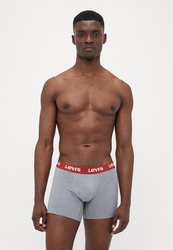 Levi's® MEN REPEAT 6 PACK - Boxer briefs - middle grey melange/black